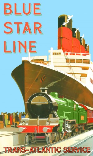Blue Star Line Trans Atlantic Service